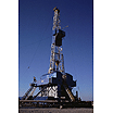 Oil drilling rig.
